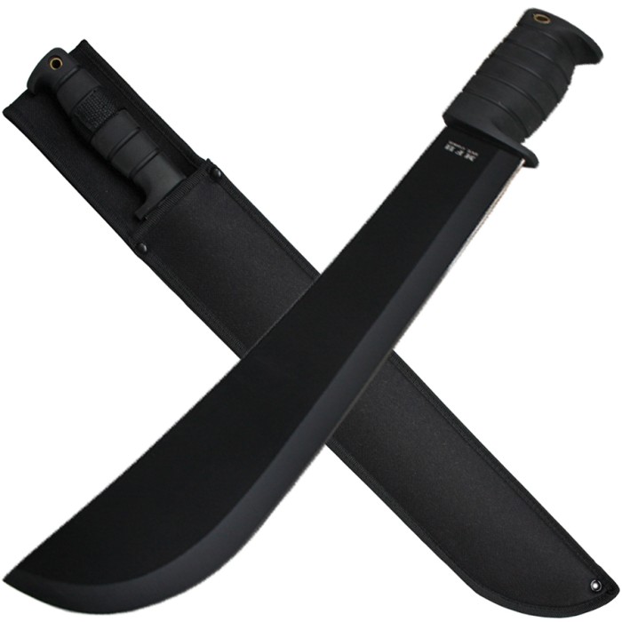 MFH Machete "Kongo" schwarz, rutschfester Grif